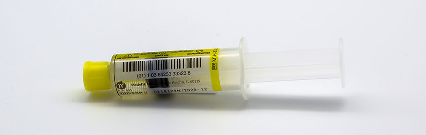 Heparin Lock Flush Syringe, 100 Units/ml - Medefil